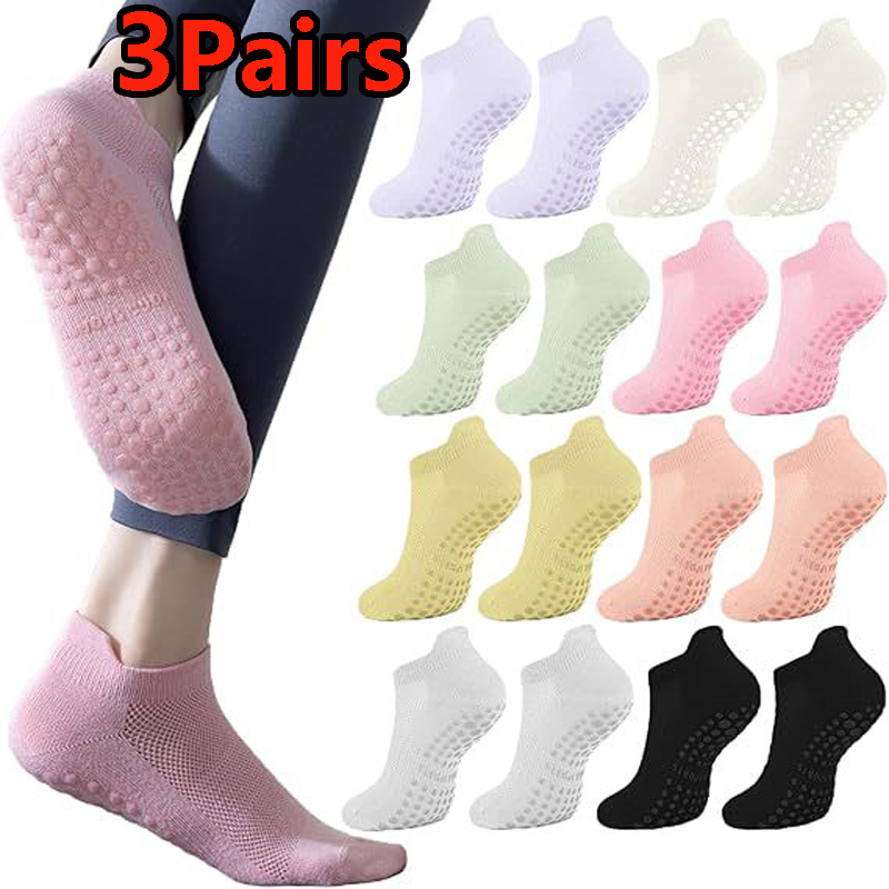 Youtube Yoga Pilates - 3 Pairs Yoga Socks for Women