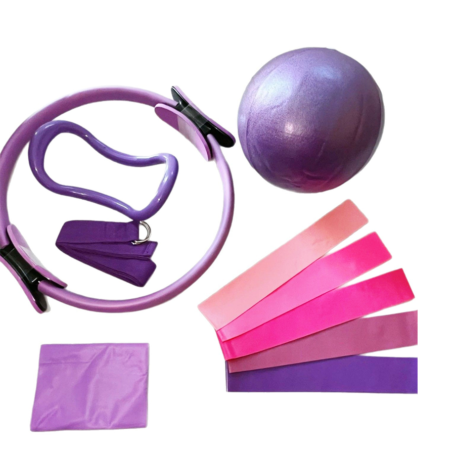 Pilates Yoga Logo - Customized LOGO 5-Piece Home Gym Resistance