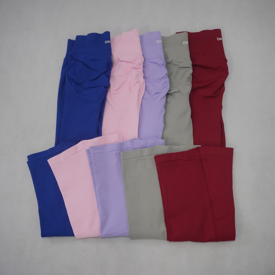 Pilates Yoga Logo - DF-LOGO Women Seamless Flared Leggings Quick