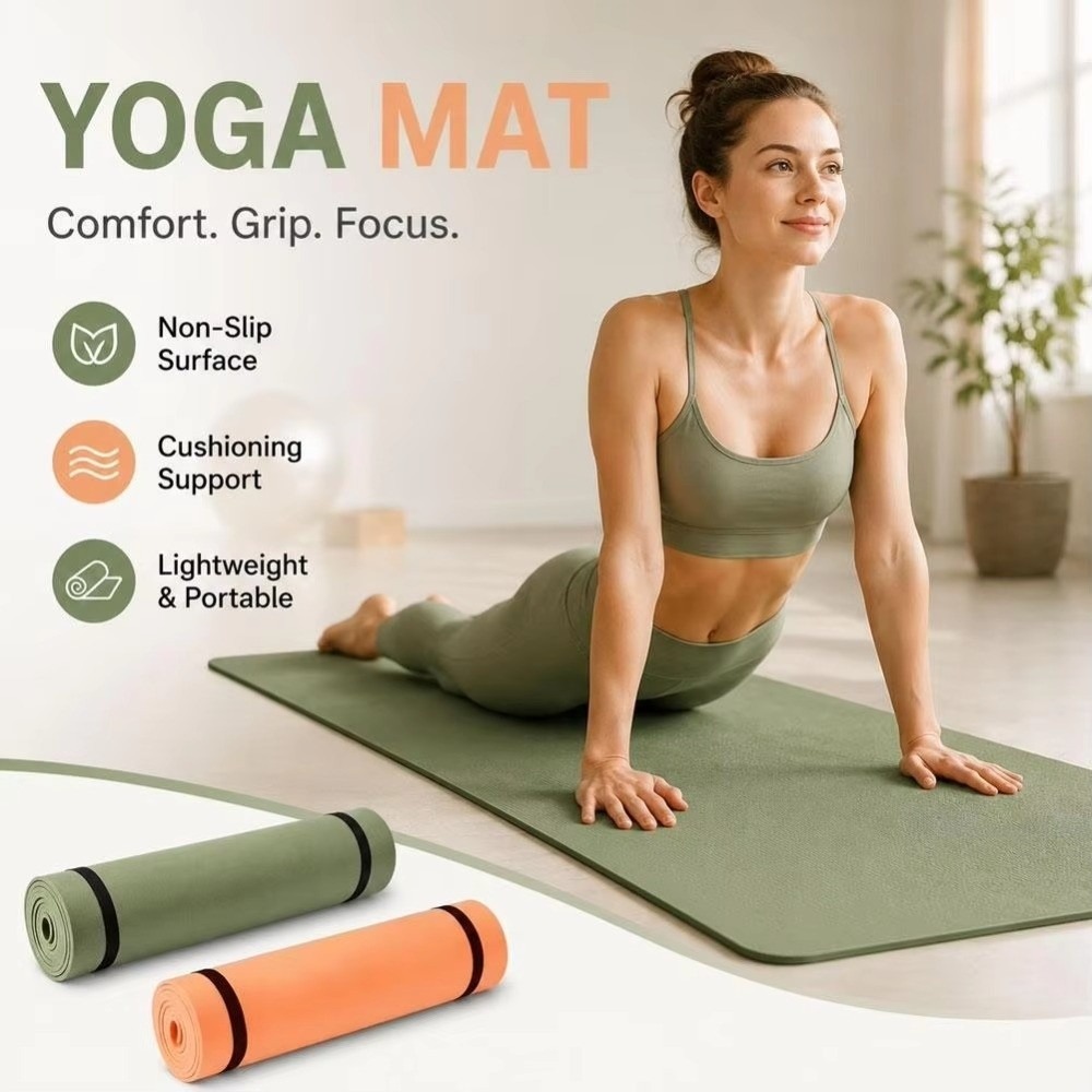 180×50cm Multicolor EVA Non-Sl - Pilates Yoga Mat Thickness recension och pris