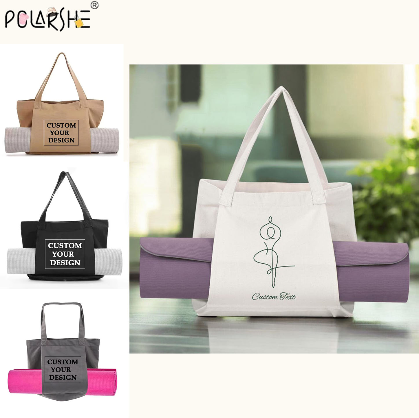 Custom Yoga Mat Tote Bag Perso - Pilates Yoga Bag recension och pris
