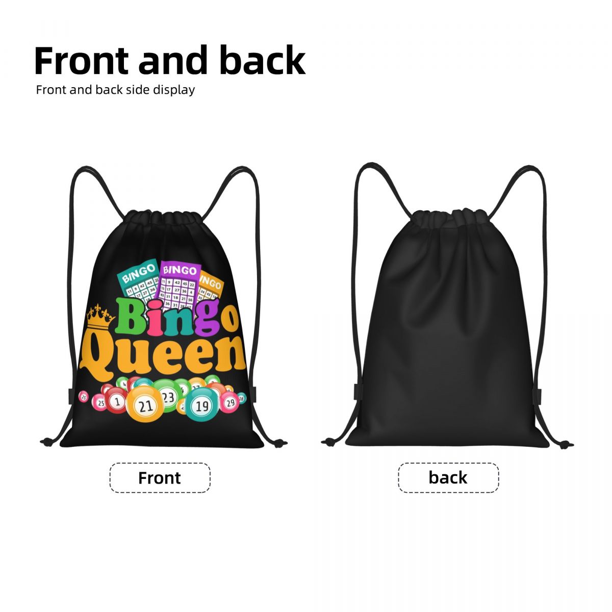 Custom Bingo Queen Game Lover  - Pilates Yoga Bag recension och pris