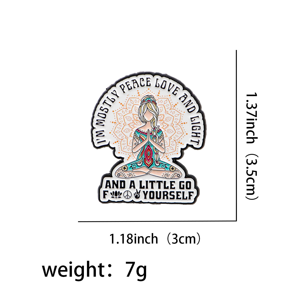 Funny Yoga Enamel Pins Humorou - Pilates Yoga Bag recension och pris