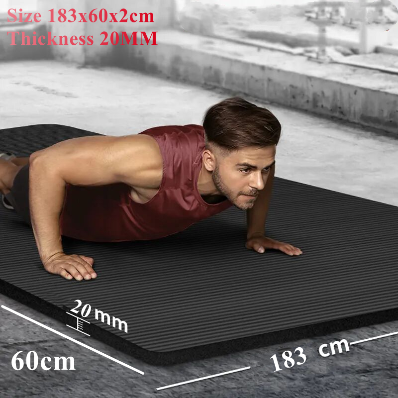 185x60x2cm Thick Yoga Mats Ant - Pilates Yoga Mat Thickness recension och pris