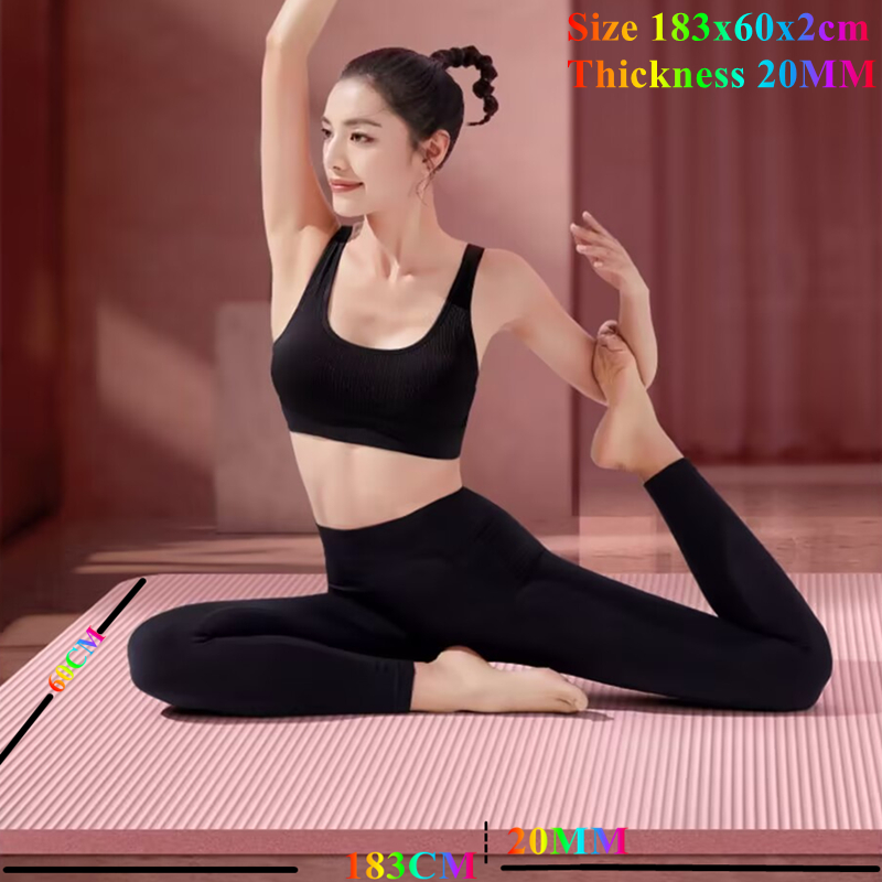 185x60x2cm Thick Yoga Mats Ant - Pilates Yoga Mat Thickness recension och pris
