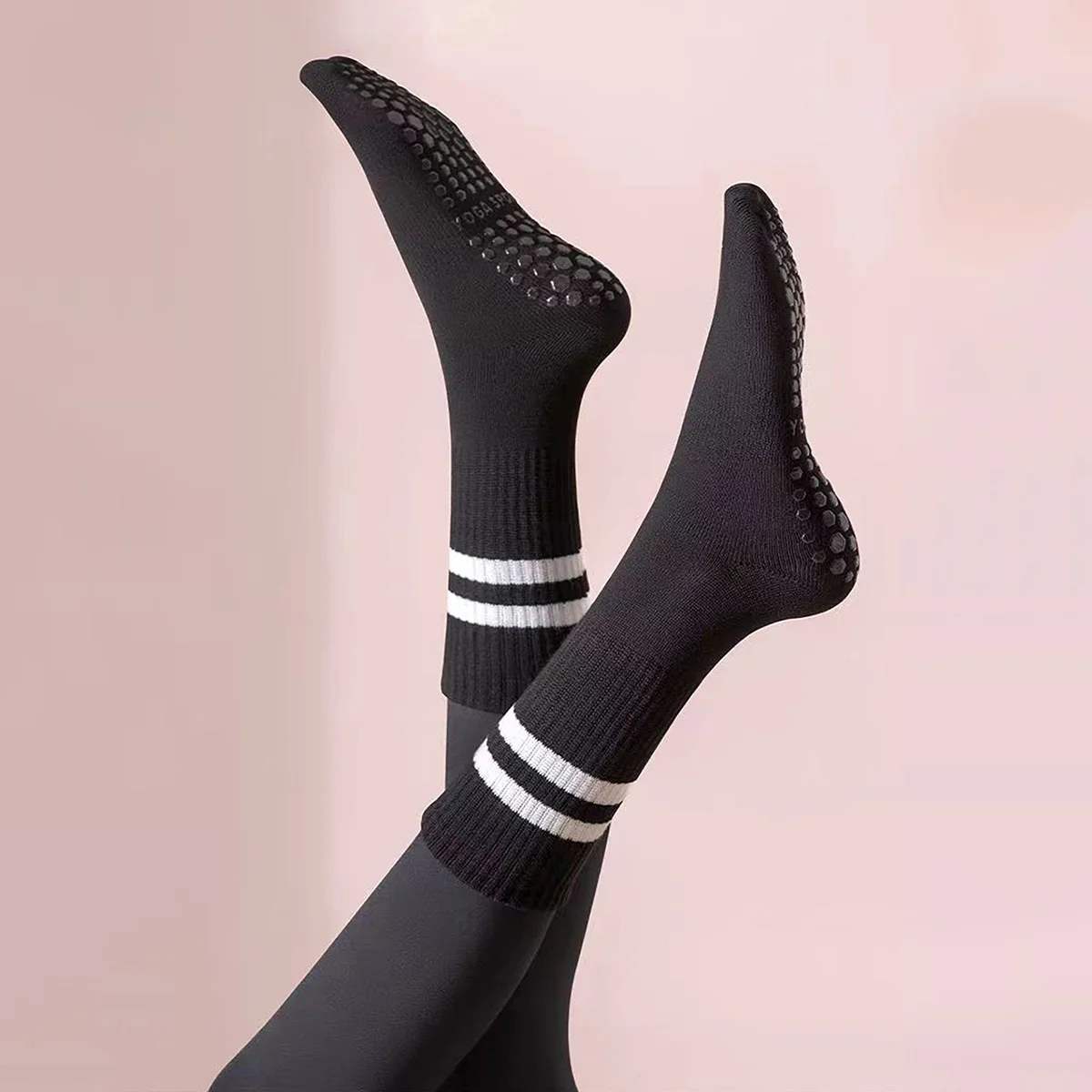 3 Pairs Long Yoga Socks with G - Youtube Yoga Pilates recension och pris