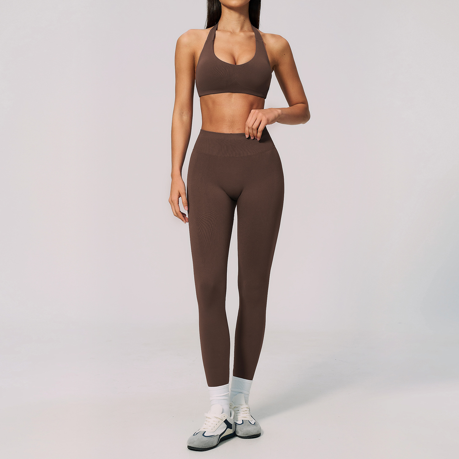 Women Seamless Ribbed 2 Piece  - Pilates Yoga Logo recension och pris