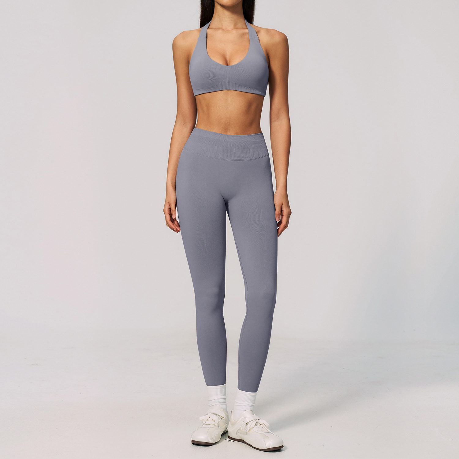 Women Seamless Ribbed 2 Piece  - Pilates Yoga Logo recension och pris